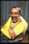 Playwright Ira Levin in a rehearsal shot fr. the  Broadway play "Break A Leg." 