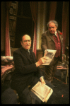 Actors (L-R) Joseph Leon & Jack Weston in a scene fr. the  Broadway play "Break A Leg." (New York)