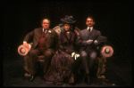 Actors (L-R) Jack Weston, Julie Harris & Rene Auberjonois in a scene fr. the  Broadway play "Break A Leg." (New York)