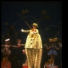 Ensemble member in giant clown costume in a scene fr. the Goodspeed Opera House production of the musical "A Broadway Baby." (Chester)