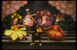 Actor R. D. Robb (C) & ensemble in a scene fr. the Goodspeed Opera House production of the musical "A Broadway Baby." (Chester)
