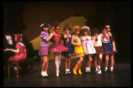 Actress Kimi Parks (2L) & ensemble in a scene fr. the Goodspeed Opera House production of the musical "A Broadway Baby." (Chester)