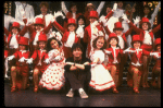 Actress Sahana Vyas (Front 3L), director/choreographer Thommie Walsh (C) & actress Brandy Hill (Front 3R) w. cast in a publicity shot fr. the Goodspeed Opera House production of the musical "A Broadway Baby." (Chester)