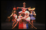 Girls' ensemble in a scene fr. the Goodspeed Opera House production of the musical "A Broadway Baby." (Chester)