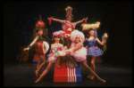 Girls' ensemble in a scene fr. the Goodspeed Opera House production of the musical "A Broadway Baby." (Chester)