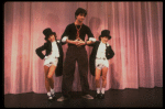 Actors Liza Morris (L) & R. D. Robb (R) w. director/choreographer Thommie Walsh (C) in a publicity shot fr. the Goodspeed Opera House production of the musical "A Broadway Baby." (Chester)
