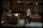 Actors Hal Holbrook and Dixie Carter in a scene from the New York Shakespeare Festival production of the play "Buried Inside Extra." (New York)