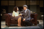 Actors Hal Holbrook and Dixie Carter in a scene from the New York Shakespeare Festival production of the play "Buried Inside Extra." (New York)