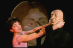 Scene fr. the workshop production of the mask/puppet musical "Braindeath." (New York)