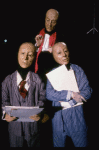 Scene fr. the workshop production of the mask/puppet musical "Braindeath." (New York)