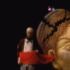 Scene fr. the workshop production of the mask/puppet musical "Braindeath." (New York)