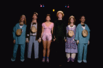 Scene fr. the workshop production of the mask/puppet musical "Braindeath." (New York)