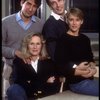 Actors (Top L-R) Sam Waterston, Simon Jones, (Bottom L-R) Glenn Close & Mary Beth Hurt in a rehearsal shot fr. the Broadway play "Benefactors." (New York)