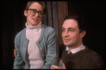 Actors Mary Beth Hurt & Simon Jones in a scene fr. the Broadway play "Benefactors." (New York)