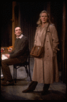 Actors Glenn Close & Simon Jones in a scene fr. the Broadway play "Benefactors." (New York)