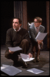 Actors Mary Beth Hurt & Simon Jones in a scene fr. the Broadway play "Benefactors." (New York)