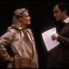 Actors Glenn Close & Simon Jones in a scene fr. the Broadway play "Benefactors." (New York)