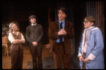 Actors (L-R) Glenn Close, Simon Jones, Sam Waterston & Mary Beth Hurt in a scene fr. the Broadway play "Benefactors." (New York)