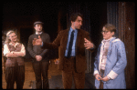 Actors (L-R) Glenn Close, Simon Jones, Sam Waterston & Mary Beth Hurt in a scene fr. the Broadway play "Benefactors." (New York)