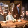 Actors (L-R) Glenn Close, Mary Beth Hurt, Sam Waterston & Simon Jones in a scene fr. the Broadway play "Benefactors." (New York)
