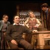 Actors (L-R) Mary Beth Hurt, Simon Jones, Glenn Close & Sam Waterston in a scene fr. the Broadway play "Benefactors." (New York)