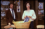 Actors Maureen Anderman & David Birney in a scene fr. the replacement cast of the Broadway play "Benefactors." (New York)
