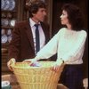 Actors Maureen Anderman & David Birney in a scene fr. the replacement cast of the Broadway play "Benefactors." (New York)