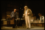 Actors (L-R) George Rose & Peter Ustinov in a scene fr. the Broadway play "Beethoven's Tenth." (New York)
