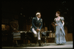 Actors Neil Flanagan & Leslie O'Hara in a scene fr. the Broadway play "Beethoven's Tenth." (New York)