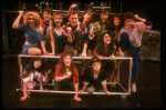 Actors (Top L-R) Jane Krakowski, Robert Downey Jr., Lisa Ann Grant, Sam Slovick, Todd Graff, Erica Gimpel, (Front L-R) Liza Lauber, Tia Riebling, Donnie Kehr, Martha Plimpton, Anne Marie Bobby & William Morrison in Off-B'way musical "American Passion." (New York)