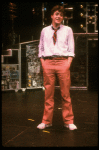 Actor Robert Downey, Jr. in a scene fr. the Off-Broadway musical "American Passion." (New York)