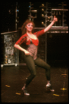 Actress Tia Riebling in a scene fr. the Off-Broadway musical "American Passion." (New York)