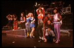 Actors (L-R) Lisa Ann Grant, Sam Slovick, Erica Gimpel, Todd Graff, Ann Marie Bobby, Martha Plimpton, Jane Krakowski, Tia Riebling, Robert Downey, Jr., Donnie Kehr, William Morrison & Liza Lauber in the Off-B'way musical "American Passion." (New York)