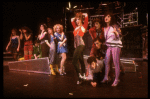 Actors (L-R) Lisa Ann Grant, Sam Slovick, Erica Gimpel, Todd Graff, Ann Marie Bobby, Martha Plimpton, Jane Krakowski, Tia Riebling, Robert Downey, Jr., Donnie Kehr, William Morrison & Liza Lauber in the Off-B'way musical "American Passion." (New York)