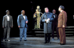 Actor Gene Nelson (3R) in a scene fr. the Broadway musical "Follies." (New York)