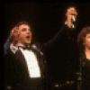 (L-R) Actors Mandy Patinkin & Carol Burnett, & singer/producer Arthur Rubin in a scene fr. the concert version of the musical "Follies." (New York)