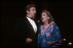 Actors George Hearn & Barbara Cook in a scene fr. the concert version of the musical "Follies." (New York)