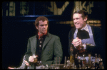 Actors (L-R) Dean Jones & Charles Kimbrough in a scene fr. the Broadway musical "Company." (New York)
