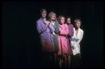 Actresses (R-L) Elaine Stritch, Beth Howland, Merle Louise, Teri Ralston & Barbara Barrie in a scene fr. the Broadway musical "Company." (New York)