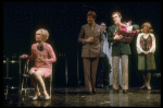 Actors (L-R) Merle Louise, John Cunningham, Dean Jones & Teri Ralston in a scene fr. the Broadway musical "Company." (New York)