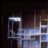 Legendary abstract multi-level set designed by Boris Aronson for the Broadway musical "Company." (New York)