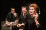 Actors (L-R) Larry Kert, Stanley Grover & Vivian Blaine in a scene fr. the second replacement cast of the Broadway musical "Company." (New York)