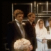 Actors (Top L-R) Del Hinkley, Robert Goss, Marian Hailey, George Chakiris, Jane Johnston, Bernie McInerney, Marti Stevens, Gary Krawford, George Wallace, (Seated L-R) Elaine Stritch & Ann Johnson in a scene fr. the tour of the Broadway musical "Company." (Toronto)