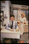 Actors April Shawhan & Richard Kavanaugh in a scene fr. the Off-Broadway revival of the play "Bosoms and Neglect." (New York)