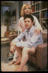 Actors April Shawhan & Richard Kavanaugh in a scene fr. the Off-Broadway revival of the play "Bosoms and Neglect." (New York)