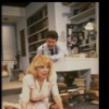 Actors April Shawhan & Richard Kavanaugh in a scene fr. the Off-Broadway revival of the play "Bosoms and Neglect." (New York)
