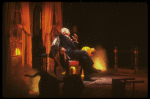 Actor Frank Raiter in a scene from the New York Shakespeare Festival production of the play "A Bright Room Called Day." (New York)