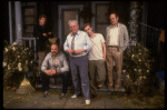 Actors (L-R) Frank Converse, Gary Klar, Carroll O'Connor, Dennis Christopher & Pat McNamara in a cast shot fr. the Broadway play "Brothers." (New York)