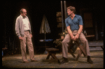 Actors (L-R) Pat McNamara & Frank Converse in a scene fr. the Broadway play "Brothers." (New York)