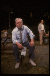 Actors (L-R) Carroll O'Connor & Pat McNamara in a scene fr. the Broadway play "Brothers." (New York)